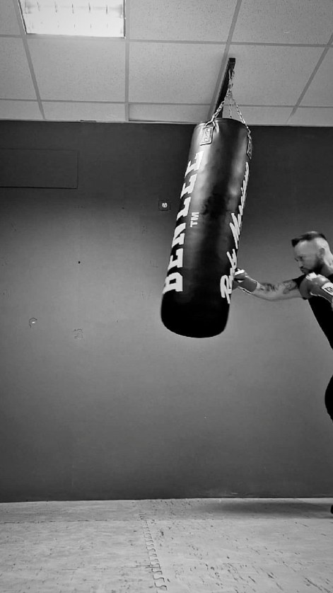 Boxtraining am Sandsack